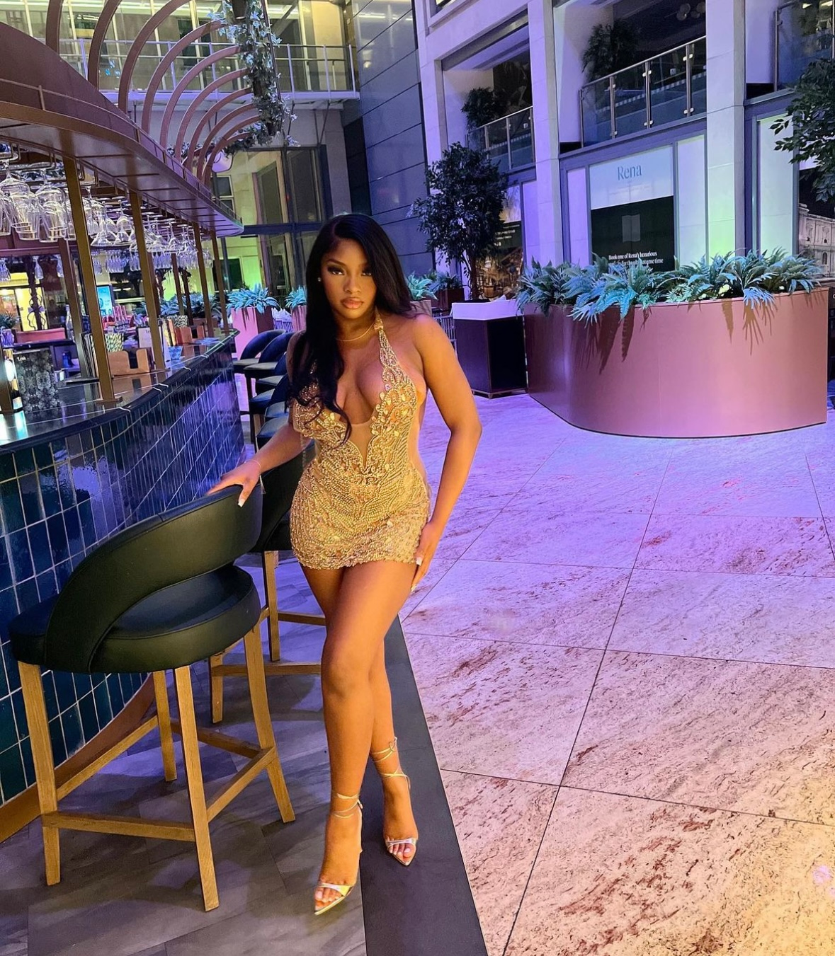 Silver Risqué Dress